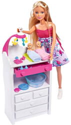Simba Toys Papusa Simba Steffi Love Welcome Twins 29 cm cu accesorii +3 ani (S105733333) Papusa