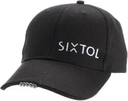 SIXTOL sapka LED lámpával B-CAP 25lm, újratölthető, USB, univerzális méret, fekete (SX5030)