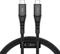 Tech-Protect Cablu de date TECH-PROTECT Ultraboost UB11T, 2x USB-C, 100W, 2A, 480 Mbps, 1m, Negru (5906302390717)