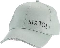 SIXTOL B-CAP baseballsapka LED világítással, 25 lm, tölthető, USB, univerzális méret, zöld (SX5037)