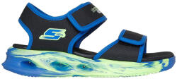 Skechers Sandale Copii cu Închidere Hoop & Loop și Luminite Negre 407032L-BKBL (407032L-BKBL)