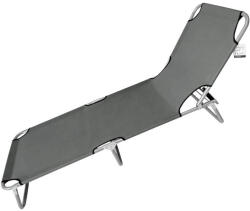Tradesor Șezlong de Plajă Gri Pliabil din Aluminiu 510245 (510245)