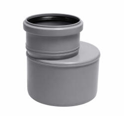 Valrom Reductie excentrica, polipropilena, pentru scurgere, gri, D 40 x 32 mm (15140114032)