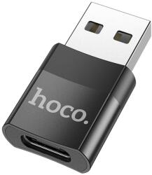 hoco. UA17 adaptor OTG USB-A (masculin) USB-C (feminin) negru