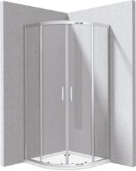 Deante Funkia Evo negyedköríves zuhanykabin zuhanytálcával 80x80 cm, króm KYPP0088P (KYPP0088P)