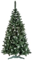  Mű karácsonyfa, hóval az ágakon, 2D tűkkel, tűvel, állvánnyal - 180 cm