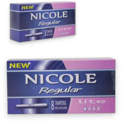  Nicole Regular Lite Applikátoros Tampon - Kíméletes védelem (8 db)