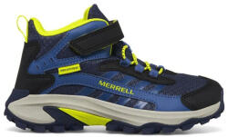 Merrell Încălțăminte outdoor pentru copii Merrell Moab Speed 2 Mid A/C Wtpf Navy/Hi Viz UK 1