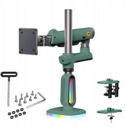 BLOW F7-XK Moss Green Podświetlenie RGB Gamingowy mocny uchwyt biurkowy do dużych monitorów 32-60 cali (F7-XK)