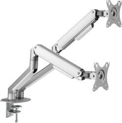 White Shark Neferites-II 17"-32" Asztali dupla monitortartó (GMS-3208) (-)