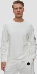 C.P. Company Bluză Pentru Bărbați C. p. Company Malfilè Fleece Lens Crewneck Sweatshirt Albă