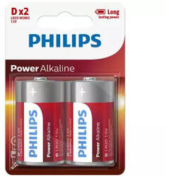 Philips LR20P2B/10 Góliát Elem 2db - Megbízható Energiaellátás Játékokhoz és Otthoni Eszközökhöz