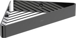 Mexen Evos-C sarok fürdőszobai kosár, fekete króm - 70A8514-73 (70A8514-73)