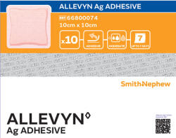  Allevyn Ag Adhesive Kötszer 10x10cm 10x - plazapatika