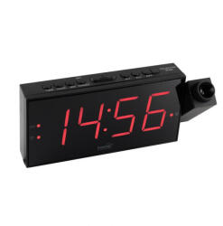 Somogyi Elektronic Kft SOMOGYI Home LTCP 01 digitális, LED ébresztőóra projektorral, 24 órás folyamatos időkivetítés, háromféle fényerősség, elemes vagy hálózati tápellátás (LTCP 01)