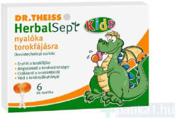 DR THEISS Herbal Sept Kids Nyalóka Torokfájásra 6 Darabos - doktorpatika