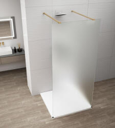 POLYSAN ESCA szabadon álló Walk-in zuhanyfal matt üveggel 1300x2100 mm, matt arany ES1113-08 (ES1113-08)