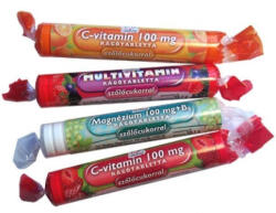 SALUS 1x1 Vitaday C-vitamin eper ízű rágótabletta szőlőcukorral - doktorpatika