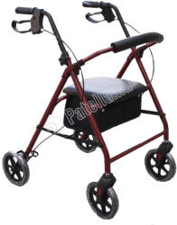 PATELLA Rollátor 4 kerekű gm 4259 alu bordó