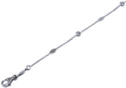 Ékszershop Köves betétes anker fehérarany karlánc (LM-2F) - ekszershop - 103 360 Ft