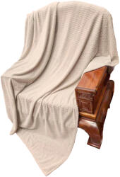 Ralex Pucioasa Patura pufoasa bej crem 200x230 cm din poliester (RPU-94026) Patura
