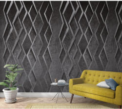  TF30047238 geometrikus mintájú antracit tapétaposzter (159x270cm)
