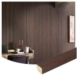  Akusztikus falpanel záróléc - sötét tölgy - 260cm
