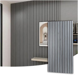  Akusztikus falpanel - szürke tölgy - 60x260cm