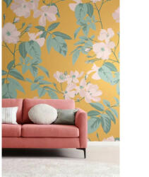 TF00366822 virágmintás sárga tapétaposzter (265x300cm)