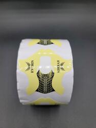 Everin Șabloane Unghii EVERIN Yellow U109 - Rolă 500 Bucăți pentru Construcții Profesionale cu Gel și Acryl (U109)