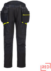 Portwest DX4 lecsatolható holster zsebes softshell nadrág (DX450BKR41) - redmarket