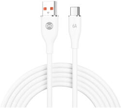 Forever USB - USB-C kábel 1, 0 m 6A fehér (154943)