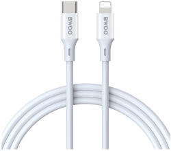 BWOO USB-C-Lightning kábel 2 m 27W ABS+TPE fehér (X283 C-L-2m)