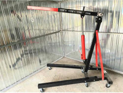 Kraftech 2 T hidraulikus motorkiemelő zsiráf, műhelydaru, HM-6415