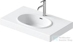 Duravit BALCOON 80x48 cm-es falra, vagy bútorra szerelhető mosdó leeresztővel, Duarshield mázzal, fehér 241280AA00 (241280AA00)