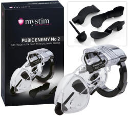 mystim Pubic Enemy No 2 - elektro pénisz ketrec
