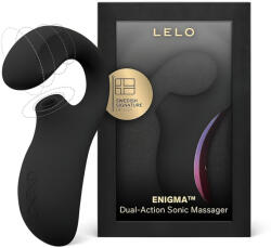 LELO Enigma - akkus, vízálló, 2in1 G-pont vibrátor (fekete) - sexonymous