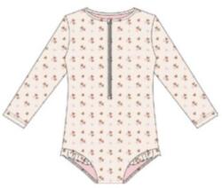 Swim Essentials детски цял бански с къдрички дълъг ръкав и UV защита UPF50+ - "Cozy Hearts (SWE-2025SE183)