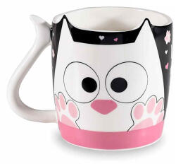 Decorer Cana in cutie cadou portelan Pisicuta 9x9 cm, 400 ml (A72.12.57B)