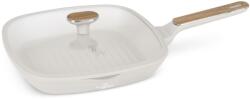 Berlinger Haus Tigaie grill cu capac 28 cm Sahara Nordic Berlinger Haus BH 8317, crem mat, antiaderenta, compatibila inductie