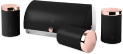 Berlinger Haus Set cutie paine si 3 recipiente bucatarie Black Rose Edition Berlinger Haus BH 6835