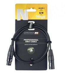 Stagg NDX5R-3 5 méteres DMX kábel - hangfenyshop