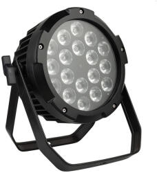 FTS RGBWA+UV 18X18W (Alumíniumházas) IP65 Kültéri Par Lámpa - Profi Színpadi Világítás, DMX Vezérlés - hangfenyshop