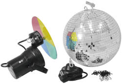 EUROLITE Tükörgömb szett 30cm Spot + motor - hangfenyshop