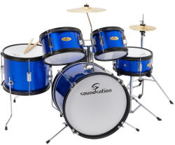 Soundsation JDK100-BL - Junior dobszett, 5 részes, Metál kék - hangfenyshop