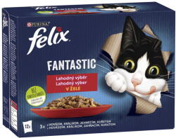 FELIX Fantasztikus tasakok csirke, marha, nyúl, bárány zselében 72x85g