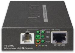 PLANET VC-231G network media converter 1000 Mbit/s Black (VC-231G)