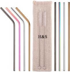 H&S Set 8 paie reutilizabile cu 2 perii pentru curatare, H&S, muticolor, 20 cm (0799475475368)