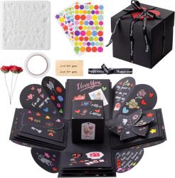 Intrend Cutie cadou creativa Intrend, Handmade, Personalizabila, Ocazii speciale, 12, 5 x 12, 5 x 12, 5 cm, Negru (4260426119885)