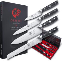 Orient Set 4 cutite de bucatarie, Orient, Origin Series, din otel inoxidabil german X50 Ultra +, negru (5060535840811)